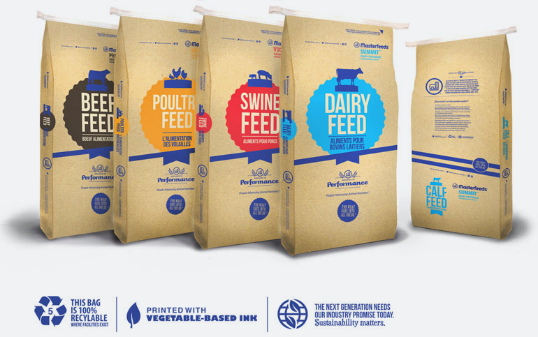 Masterfeeds Sustainable Packaging